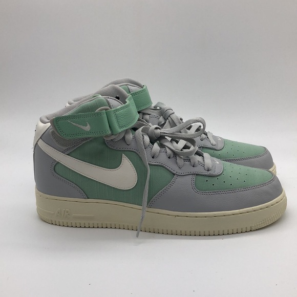 Mens Nike Air Force 1 Mid ‘07 LX Teal/Tan/Gray DQ8766-002 NWOB - Picture 2 of 5
